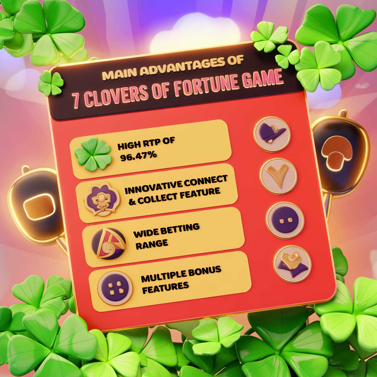 7 Clovers of Fortune slot machine game